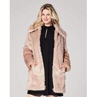 champagne faux fur coat