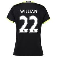 chelsea away shirt 16 17 womens with willian 22 printing black