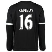 chelsea third shirt 201516 long sleeve black with kenedy 16 printin wh ...