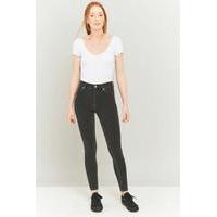 cheap monday high spray on overdyed grey skinny jeans grey