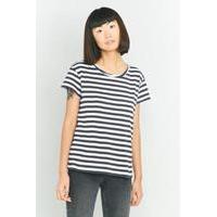 Cheap Monday Have Narrow Stripe T-shirt, BLACK