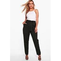 Chrissie High Waist Tailored Slim Fit Trouser - black