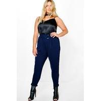 Charl D Ring Pleat Front Trouser - navy