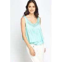 Chain Tassel Neck Vest Top