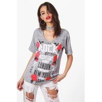 Choker Knitted Band Top - grey