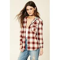 Check Hooded Flannel Shirt