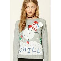 Chill Snowman Christmas Jumper