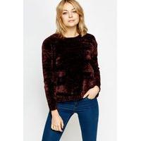 chocolate bobble knit jumper