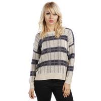 Checked Two Tone Knitted Jumper