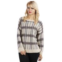 Checked Two Tone Knitted Jumper