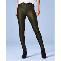 Chloe Stretch Coated Skinny Jeans Reg