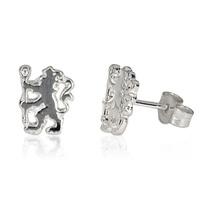 Chelsea Lion Stud Earrings Pair - Sterling Silver