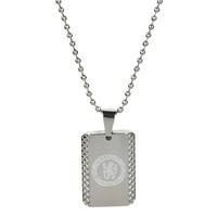 Chelsea Crest Pattern Dog Tag - Stainless Steel