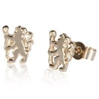 Chelsea Lion Stud Earrings Pair - 9ct Gold