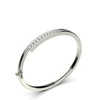 Channel Setting Round Diamond Bangle