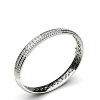 Channel Setting Round Diamond Bangle