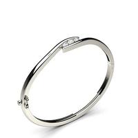 Channel Setting Round Diamond Bangle