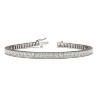 Channel Setting Princess Diamond Tennis Bracelet