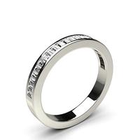 Channel Setting Half Eternity Diamond Ring