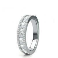 Channel Setting Half Eternity Diamond Ring