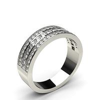 Channel Setting Half Eternity Diamond Ring