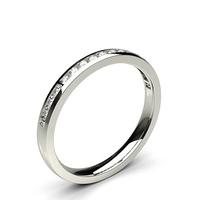 Channel Setting Half Eternity Diamond Ring