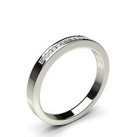 Channel Setting Half Eternity Diamond Ring