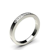 Channel Setting Half Eternity Diamond Ring