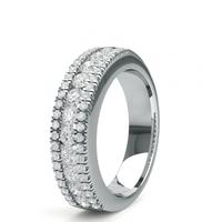 Channel Setting Half Eternity Diamond Ring