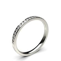 Channel Setting Half Eternity Diamond Ring