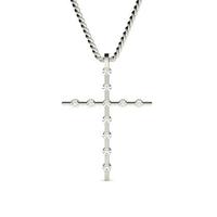 Channel Setting Cross Pendant