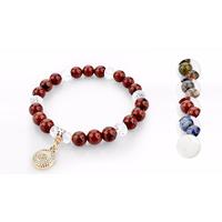 charm bracelet with natural stones 5 colours