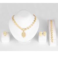Choker Necklaces Crystal Circular Crystal Circle Purple 1 Necklace Earrings For Wedding Engagement Daily 2 pc Wedding Gifts
