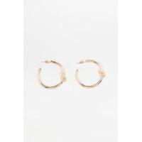 Chunky Knot Hoop Earrings, GOLD