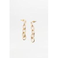 Chain Drop Post Earrings, GOLD