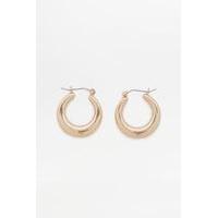 Chunky Hoop Earrings, GOLD