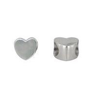 Chrysalis 925 Sterling Silver Armour Heart Design Spacer