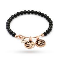 Chrysalis Strength Black Agate Bangle