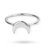 ChloBo Silver Luna Soul Moon Ring - Ring Size Medium