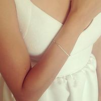 Chain Bracelet Pearl Alloy Bohemian Handmade Movie Jewelry Star Gold Jewelry 1pc