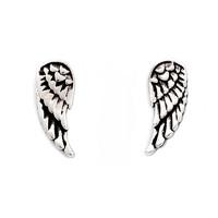 Chrysalis Charmed Guardian Angel Earrings in Silver