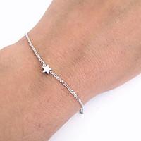 Chain Bracelets 1pc, Gold / Silver Bracelet Star Shape Fashion Friendship Bracelet Best Gifts