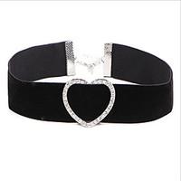 Choker Necklaces Alloy Velvet Euramerican Fashion Heart Jewelry Women\'s Daily 1pc