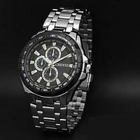 CHENXI Men\'s Dress Watch Fashion Design Silver Steel Strap Wrist Watch Cool Watch Unique Watch