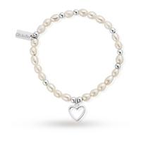 ChloBo Pearl Open Heart Mini Bracelets