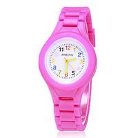 Children\'s Colorful Dial Silicone Band Quartz Analog Wrist Watch (Assorted Colors) Cool Watches Unique Watches