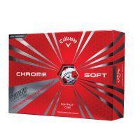 Chrome Soft Truvis Golf Balls - Red