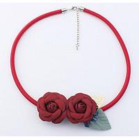 choker necklaces elegant flowers ladys girls daily statement jewelry f ...