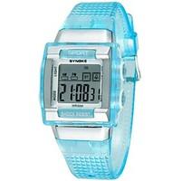 childrens square dial pu band multifunction led sports wrist watch 30m ...