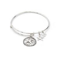 Chrysalis Charmed Lucky Star Expandable Bangle in Silver